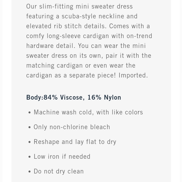 A&F Dress/cardigan set - Picture 2 of 2